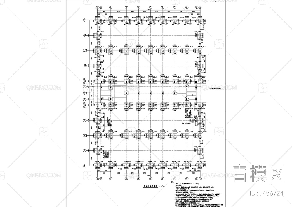 大型厂房结构施工图【ID:1486724】
