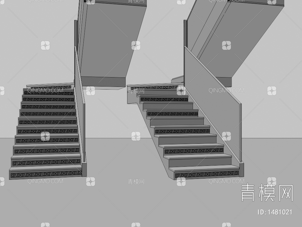 转角楼梯3D模型下载【ID:1481021】