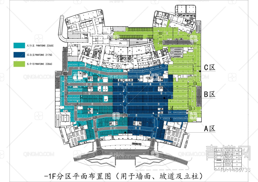 儿童医院交通及车位景观施工图【ID:1486733】