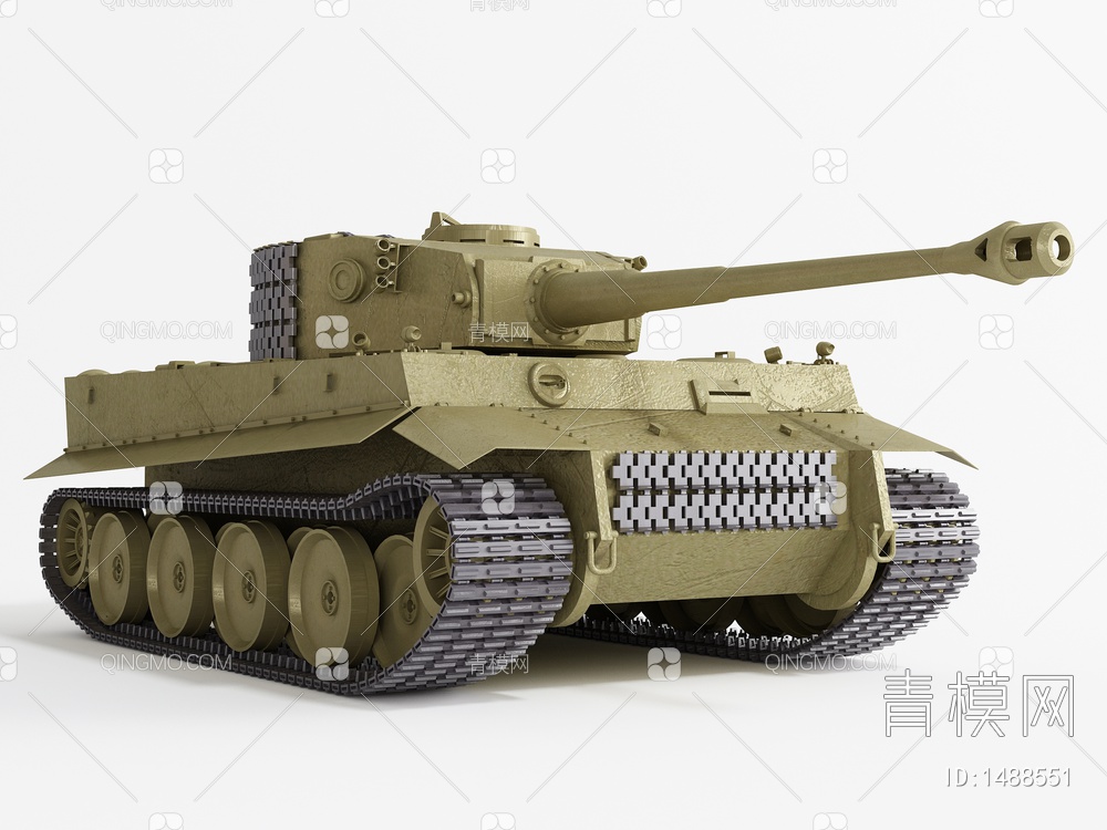 坦克3D模型下载【ID:1488551】