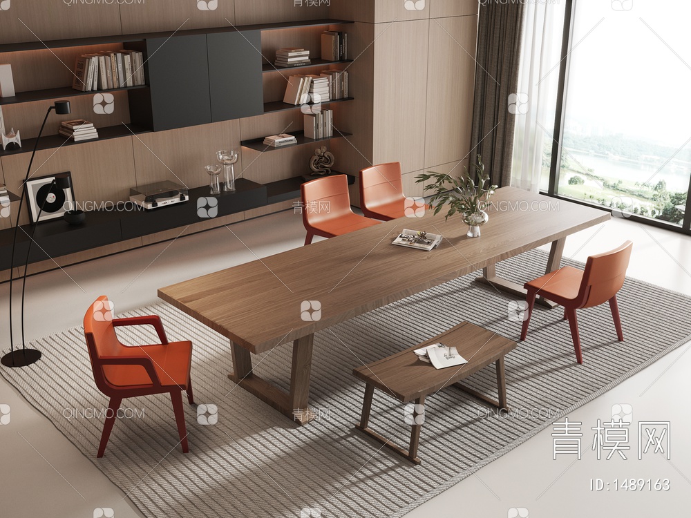 餐桌椅组合3D模型下载【ID:1489163】