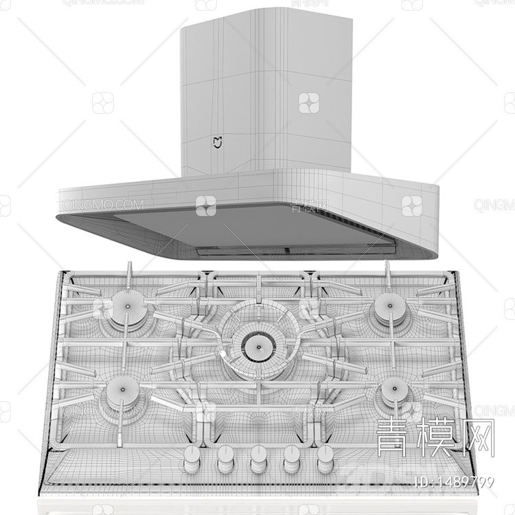 厨房电器3D模型下载【ID:1489799】