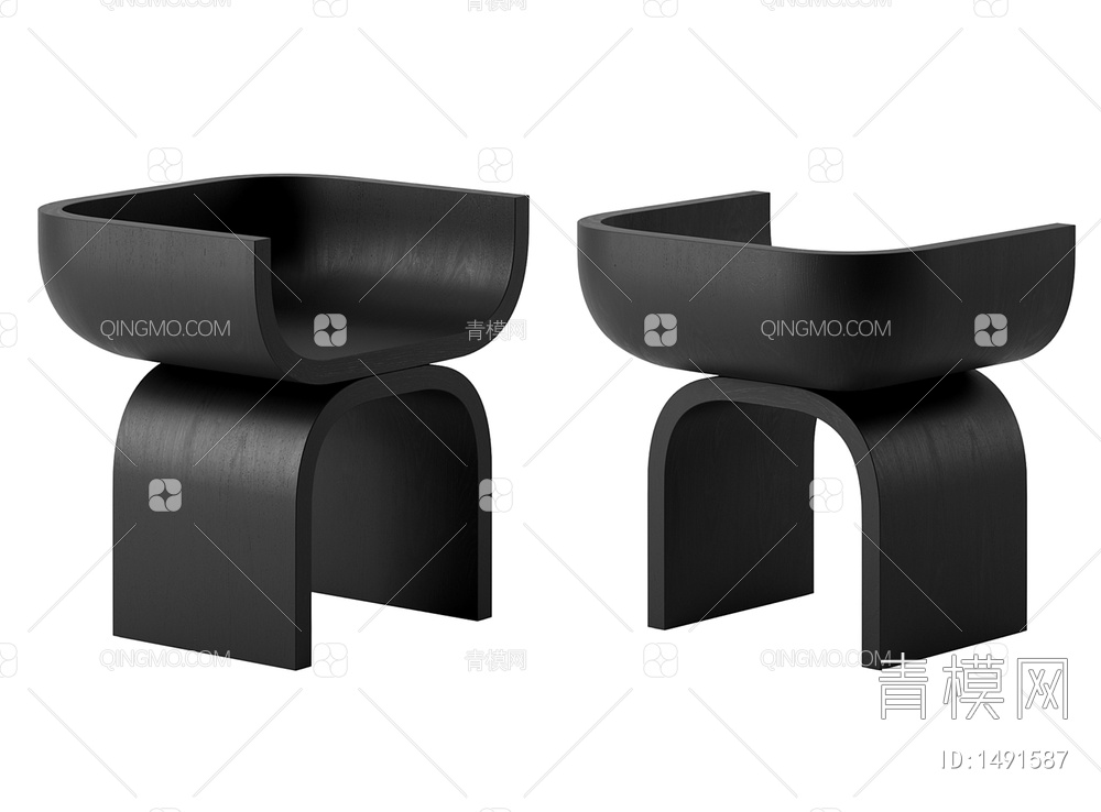 意大利 Poliform 休闲椅3D模型下载【ID:1491587】