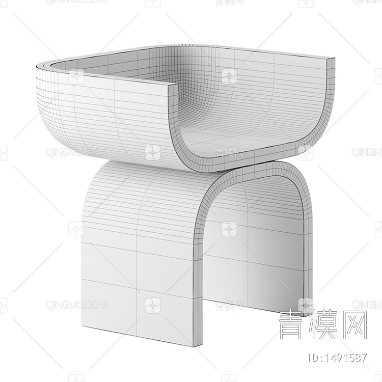 意大利 Poliform 休闲椅3D模型下载【ID:1491587】