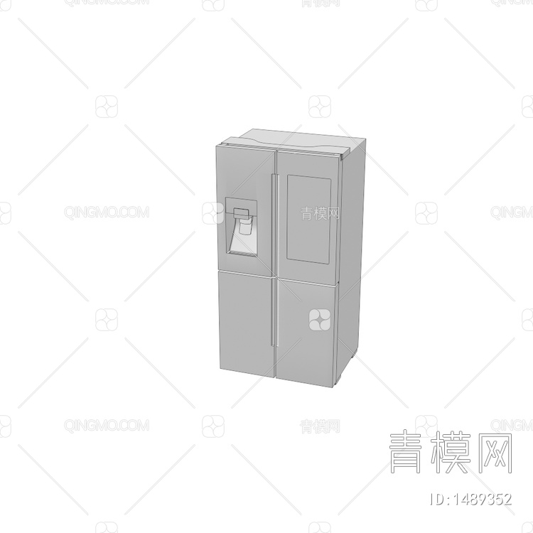 Samsung RF28M双开冰箱3D模型下载【ID:1489352】