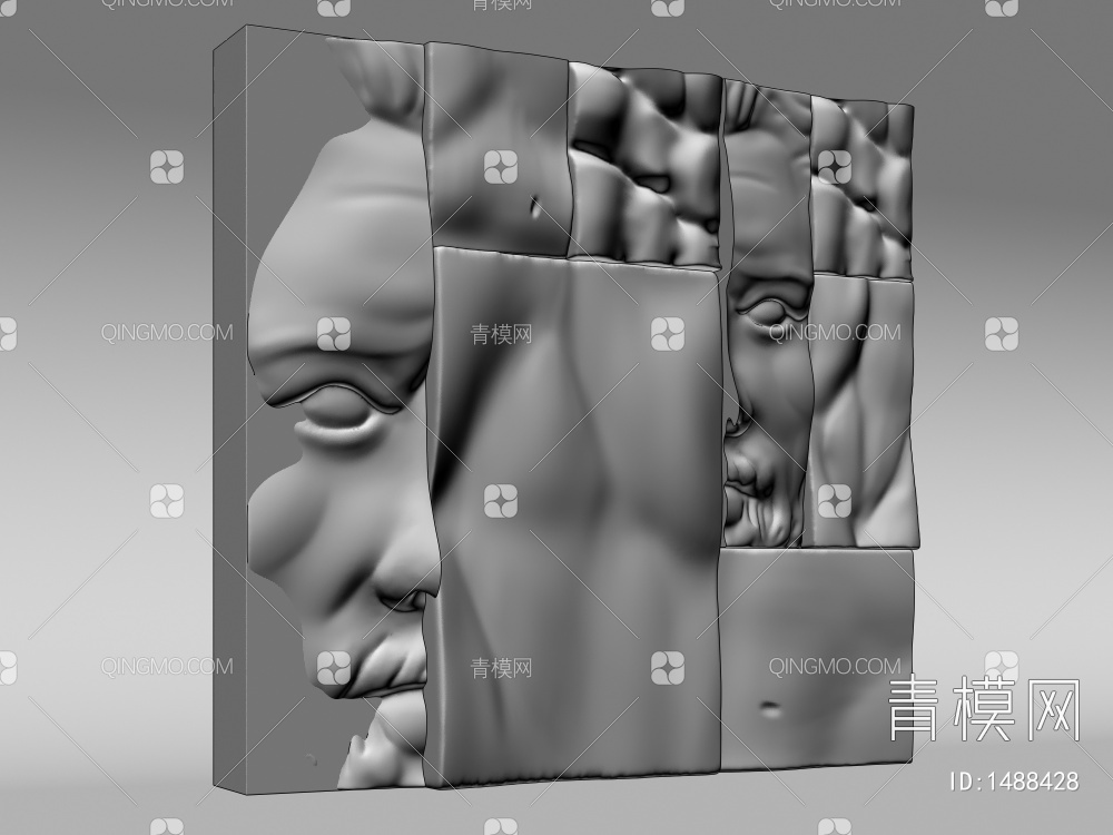 浮雕墙3D模型下载【ID:1488428】