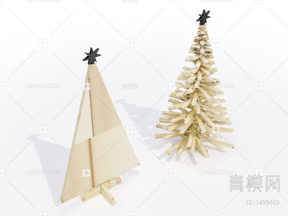积木圣诞树玩具SU模型下载【ID:1492469】