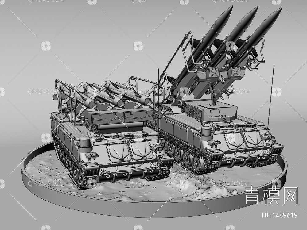 防空导弹3D模型下载【ID:1489619】