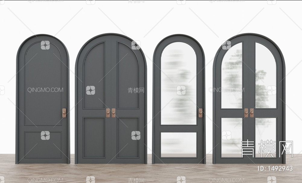 拱形门 玻璃门 卫浴门3D模型下载【ID:1492943】