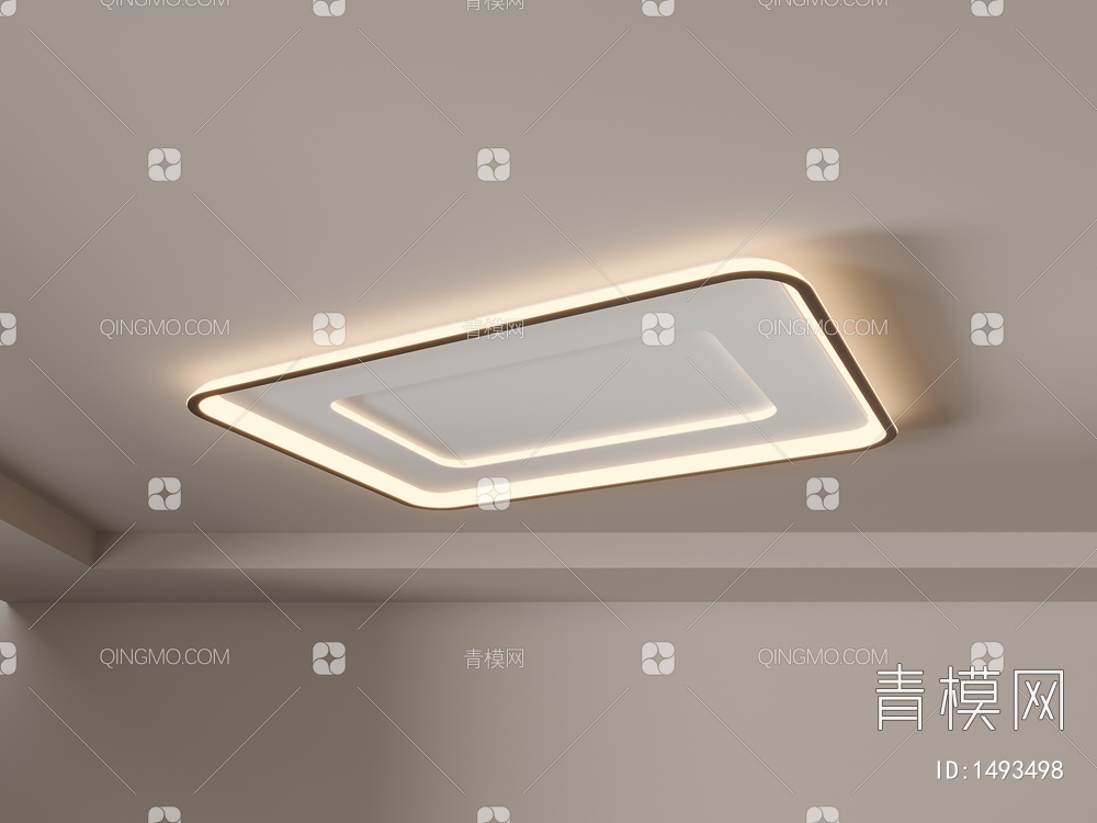 几何造型吸顶灯 客厅灯  卧室灯 餐厅灯 组合3D模型下载【ID:1493498】