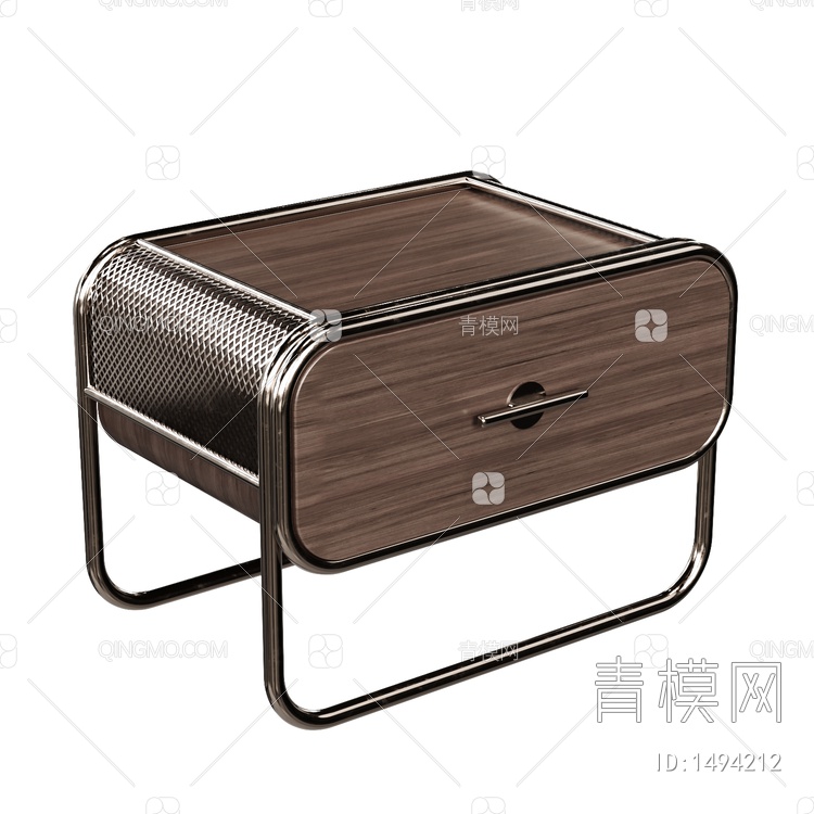床头柜 柜子3D模型下载【ID:1494212】
