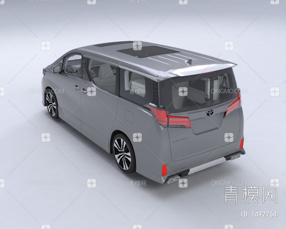 2023款丰田埃尔法商务MPV汽车3D模型下载【ID:1492754】