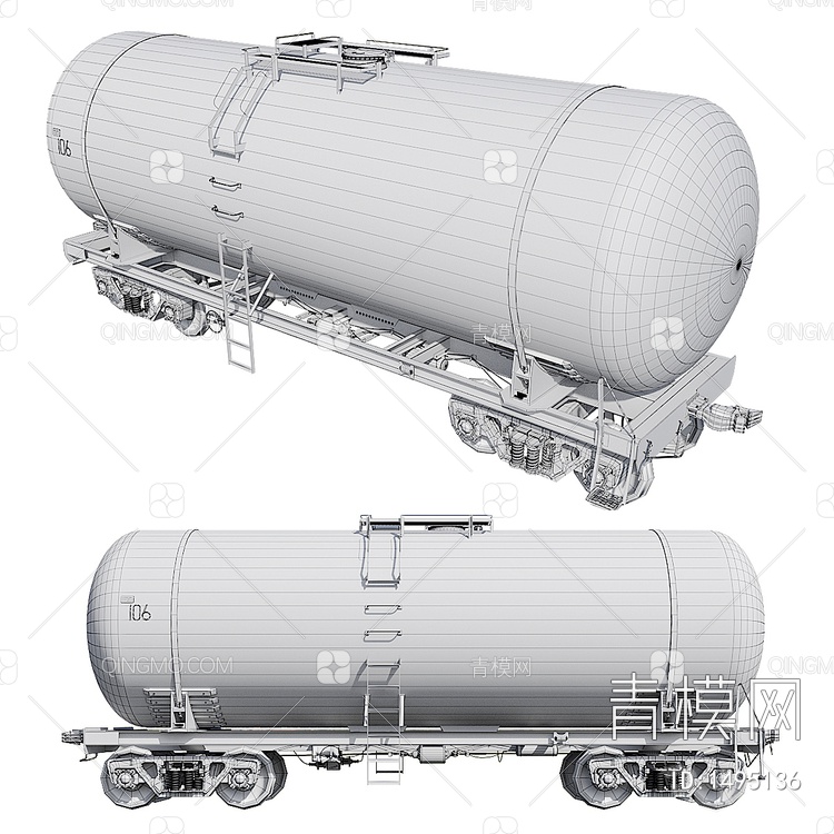 Tank油罐车3D模型下载【ID:1495136】