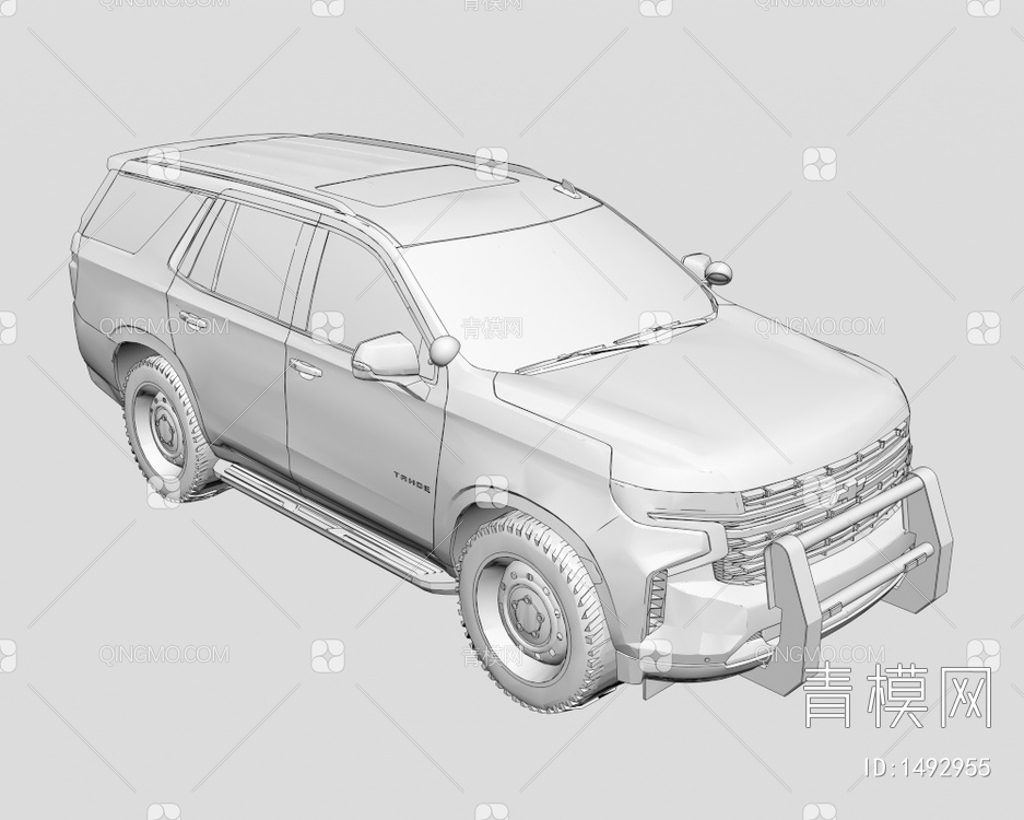 2023款雪佛兰Tahoe4x4大型美系SUV3D模型下载【ID:1492955】