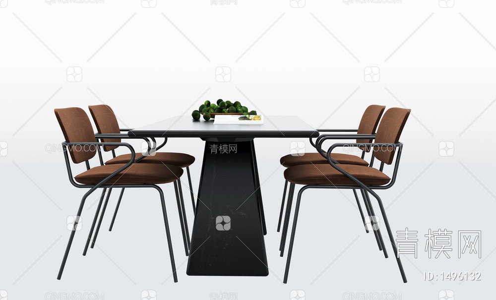 餐桌椅组合3D模型下载【ID:1496132】