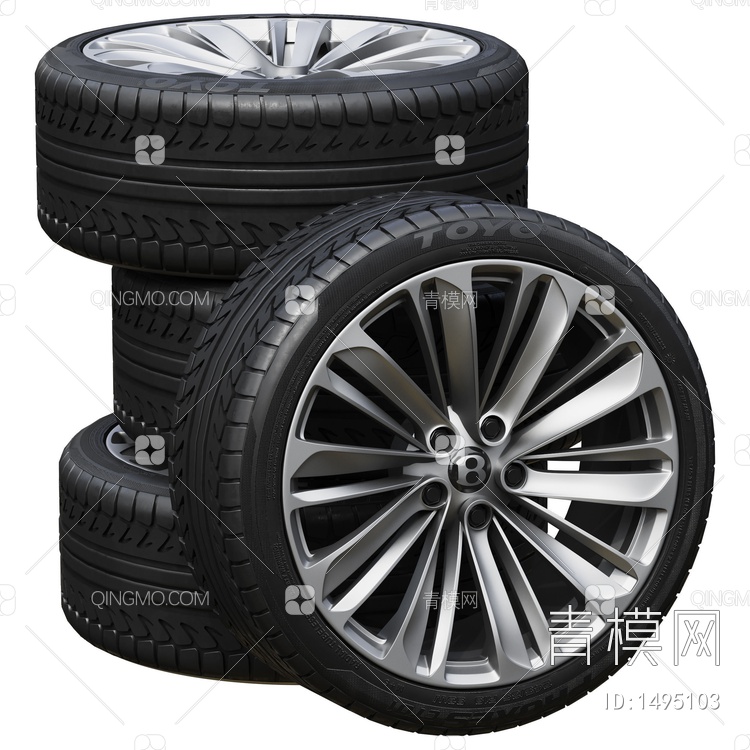 Bentley Tires宾利轮胎3D模型下载【ID:1495103】