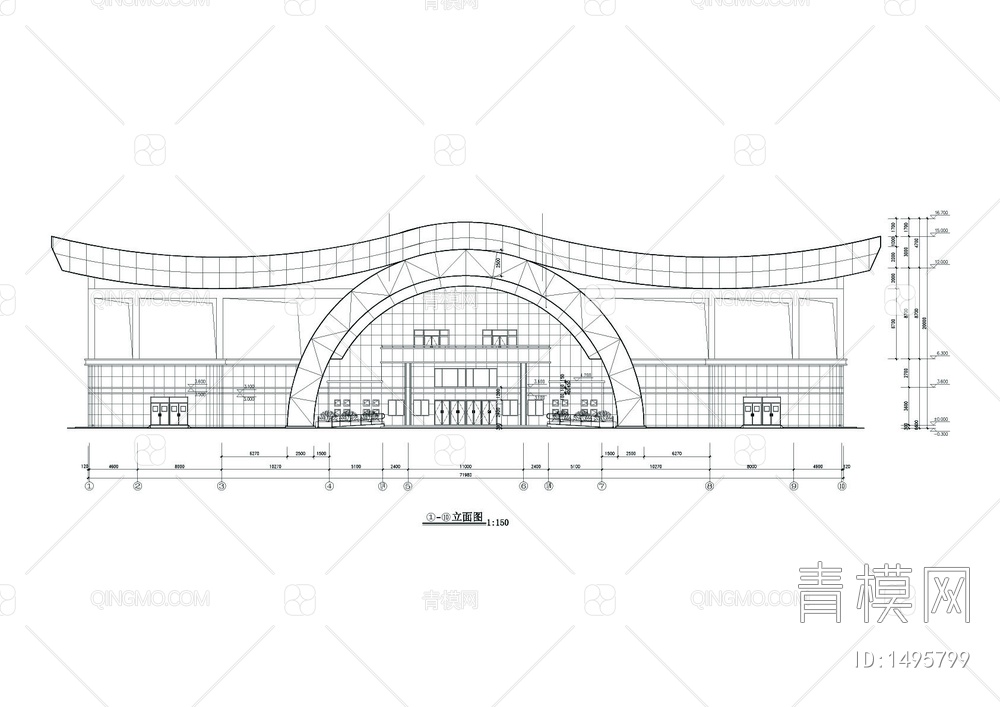大型足球场灯光设计CAD图【ID:1495799】
