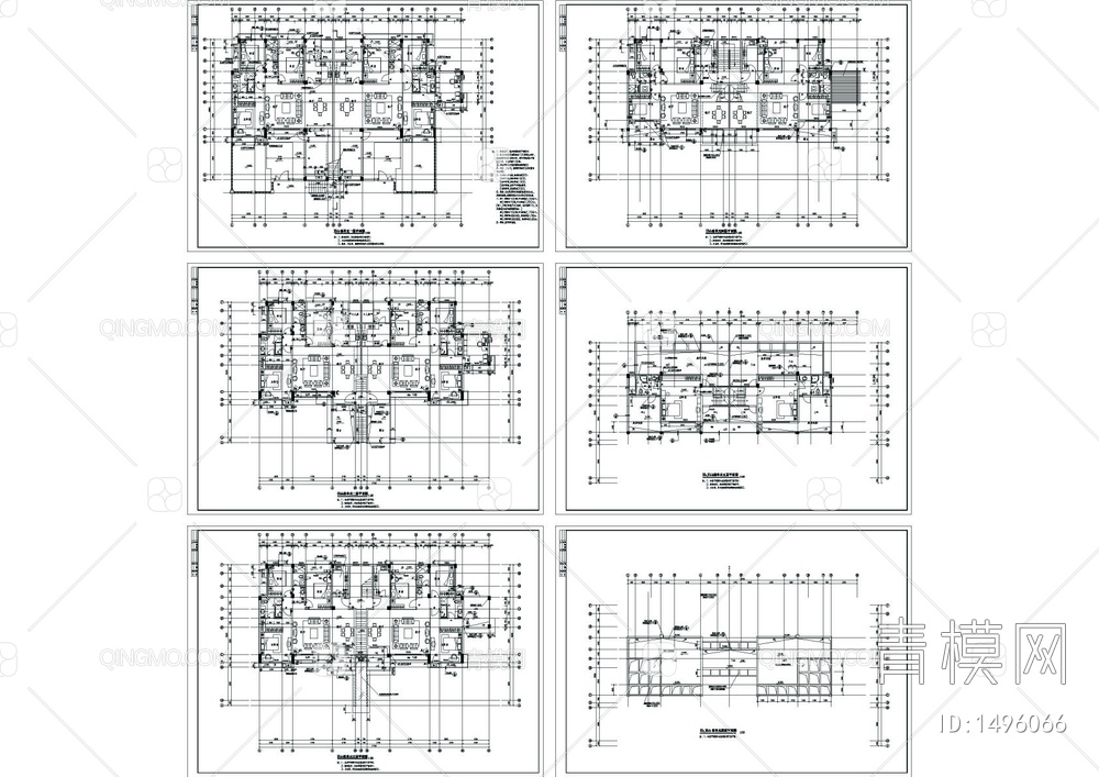 单体洋房单体cad建筑图【ID:1496066】