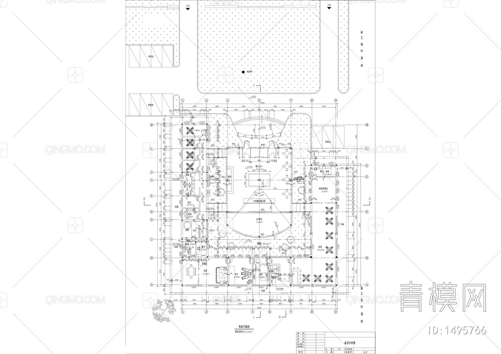 售楼处建筑详图【ID:1495766】