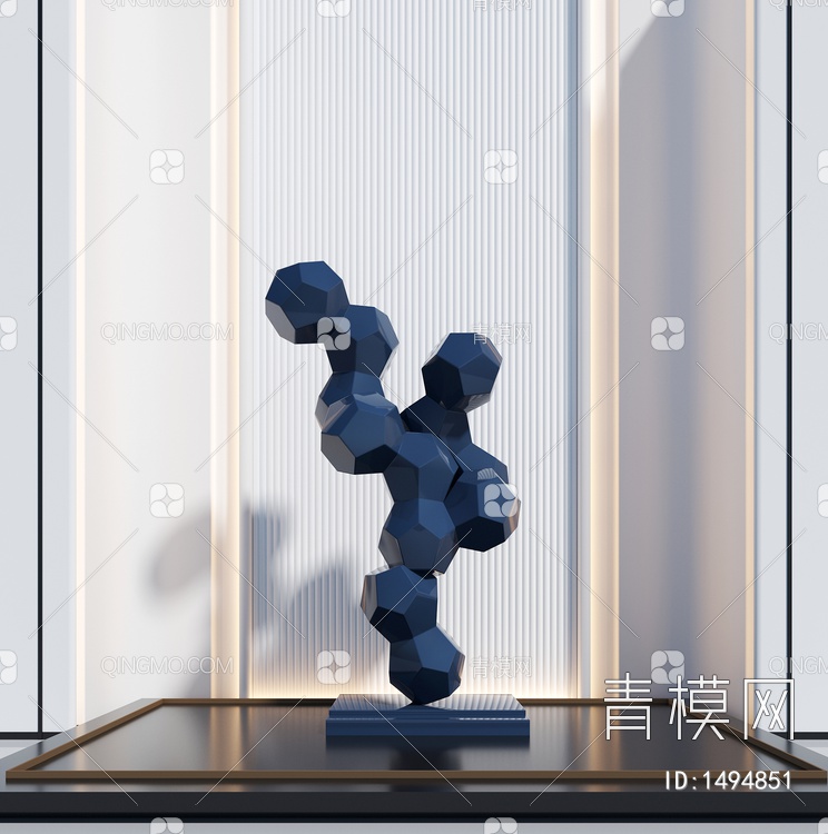 石头雕塑3D模型下载【ID:1494851】