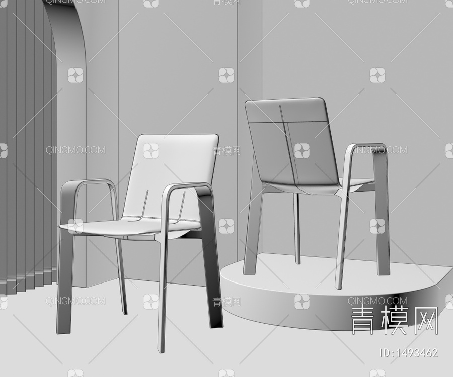 单椅3D模型下载【ID:1493462】
