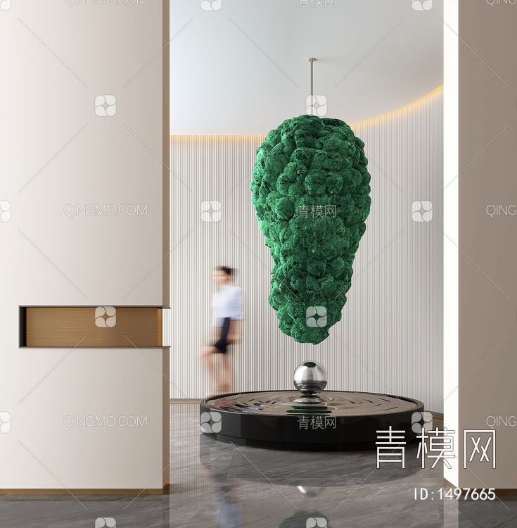 室内苔藓景观装置3D模型下载【ID:1497665】