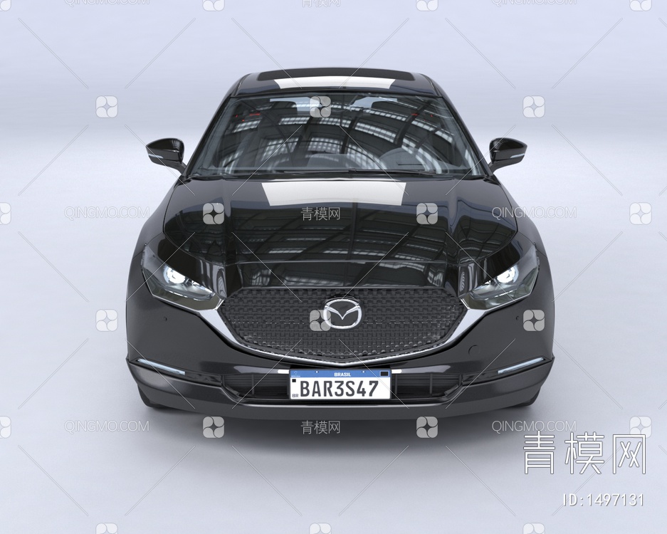 2023款马自达CX-30轿车汽车门可开带内饰精细结构3D模型下载【ID:1497131】