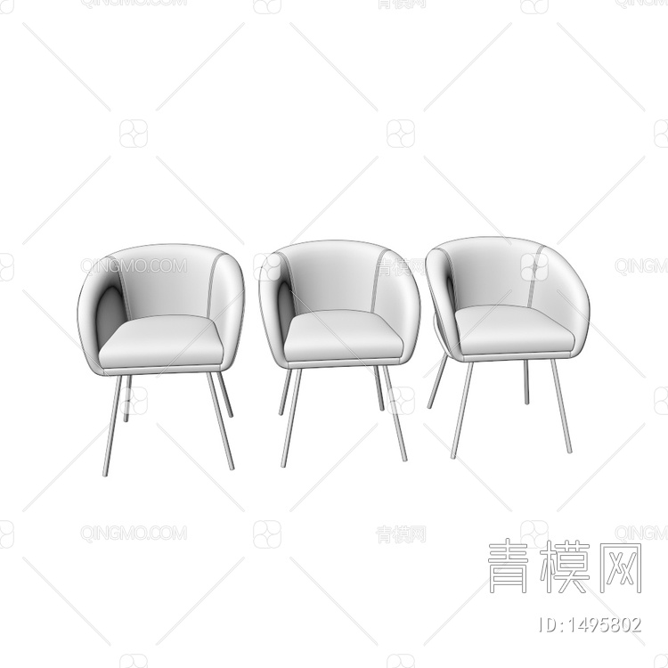 单椅3D模型下载【ID:1495802】