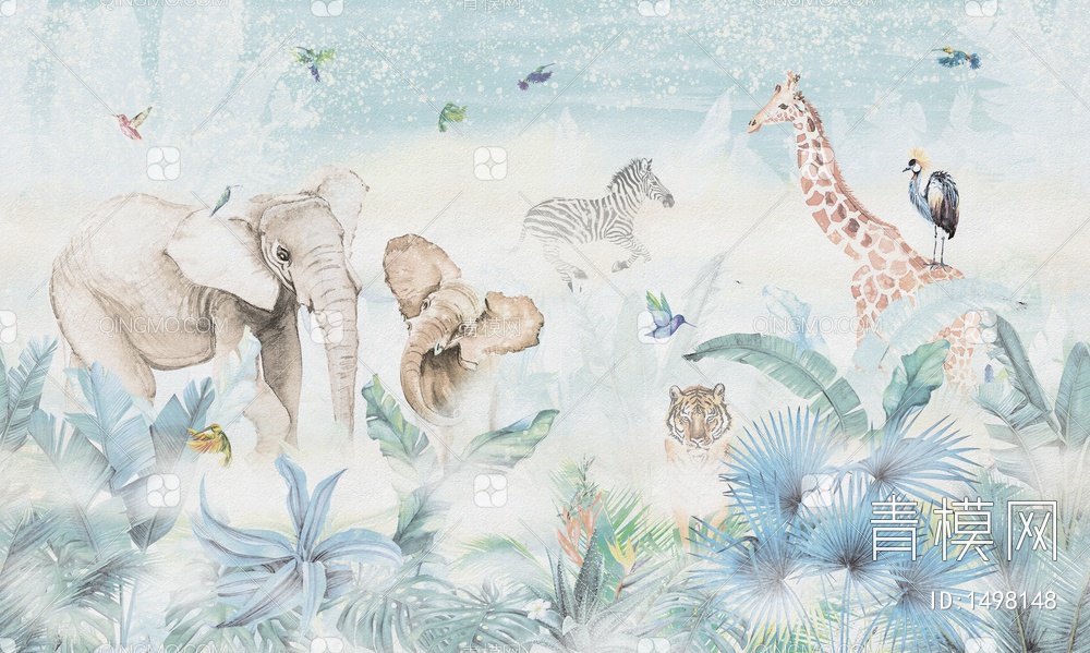 大象 动物壁纸贴图下载【ID:1498148】