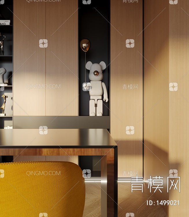 别墅客餐厅3D模型下载【ID:1499021】