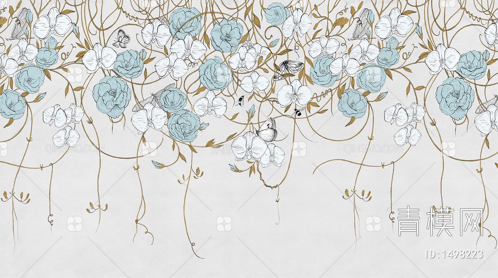 蔓藤 花卉 植物壁纸贴图下载【ID:1498223】