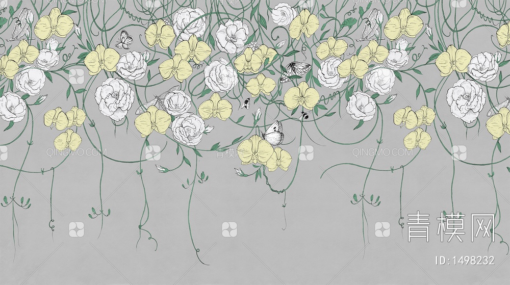 蔓藤 花卉 植物壁纸贴图下载【ID:1498232】