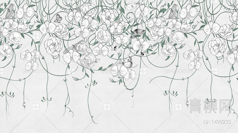 蔓藤 花卉 植物壁纸贴图下载【ID:1498235】