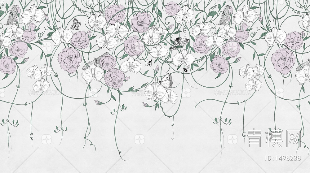 蔓藤 花卉 植物壁纸贴图下载【ID:1498238】