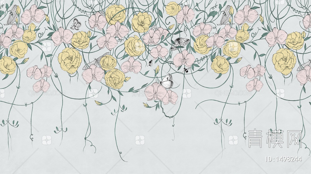蔓藤 花卉 植物壁纸贴图下载【ID:1498244】