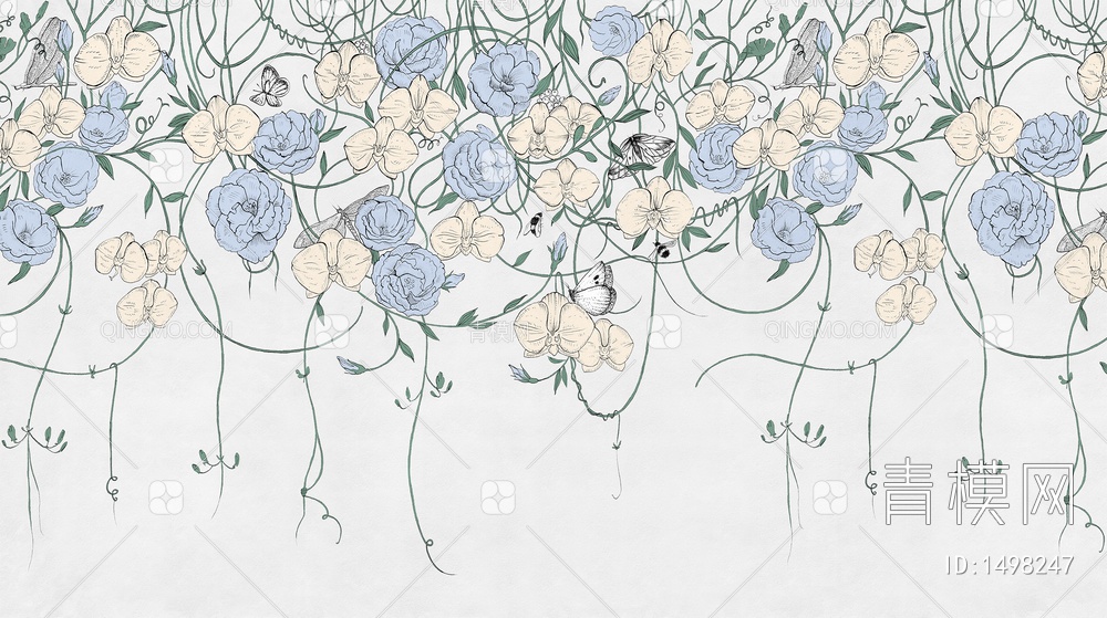 蔓藤 花卉 植物壁纸贴图下载【ID:1498247】
