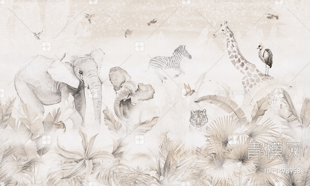 大象 动物壁纸贴图下载【ID:1498958】
