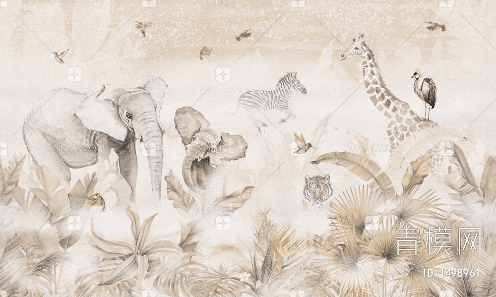 大象 动物壁纸贴图下载【ID:1498961】