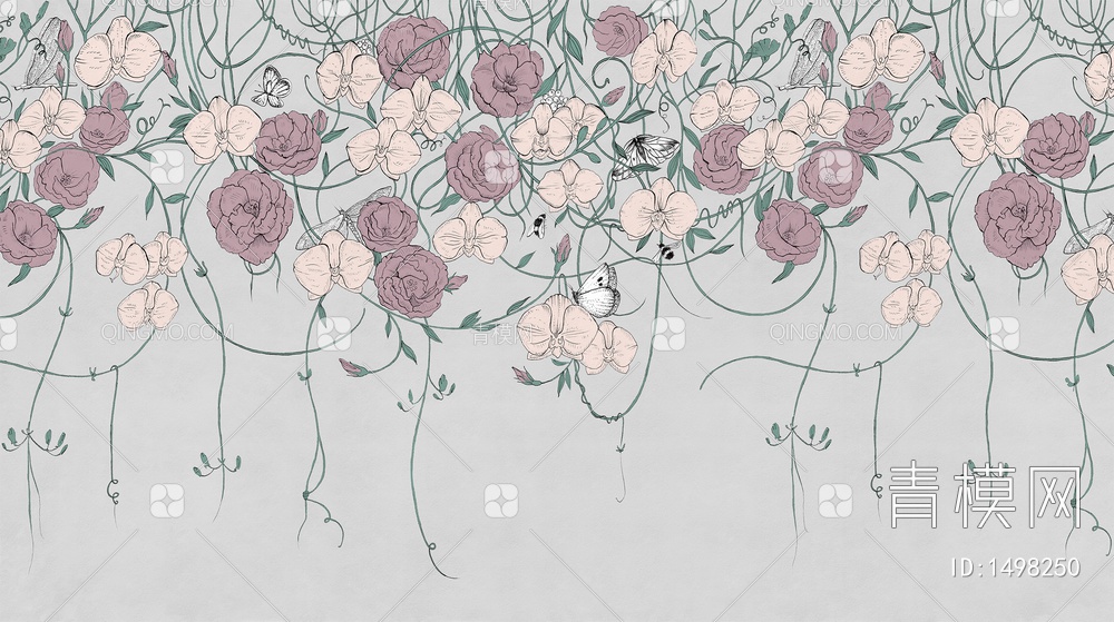 蔓藤 花卉 植物壁纸贴图下载【ID:1498250】