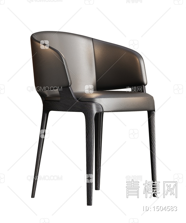 Minotti单椅  餐椅3D模型下载【ID:1504583】