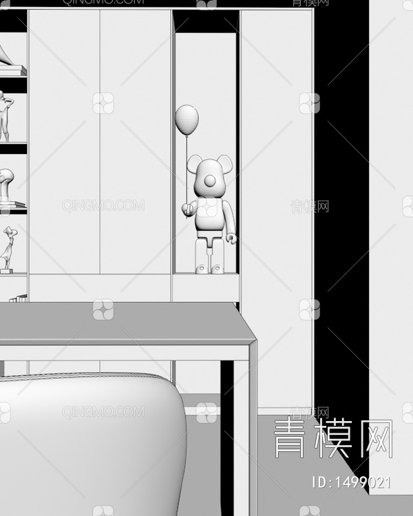 别墅客餐厅3D模型下载【ID:1499021】