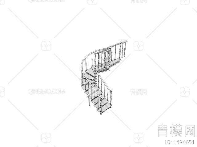 楼梯3D模型下载【ID:1496651】