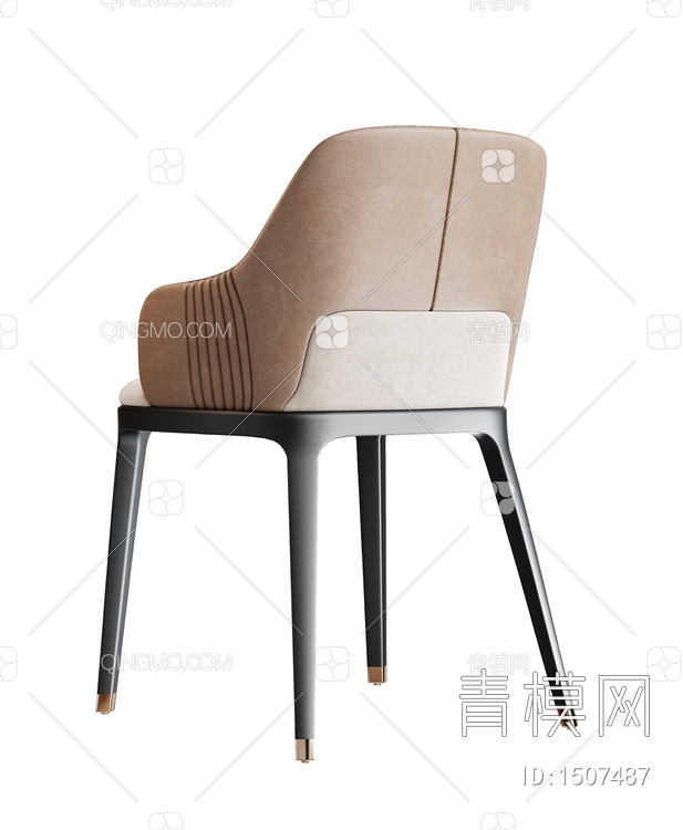 pertica 单椅  餐椅3D模型下载【ID:1507487】