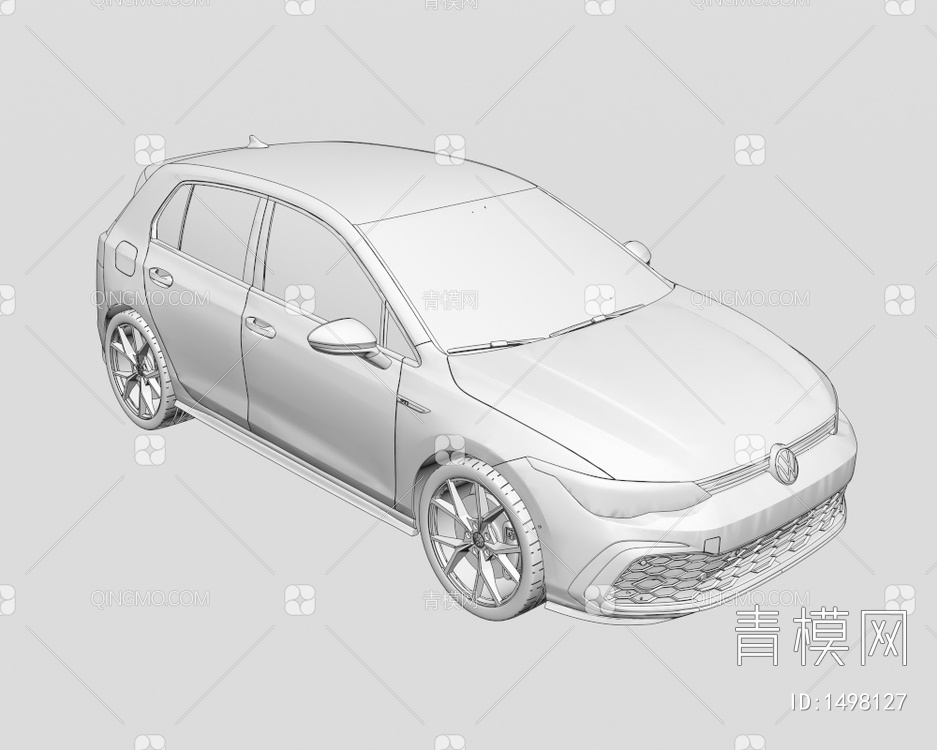 2023款大众高尔夫全轿车汽车SUV3D模型下载【ID:1498127】