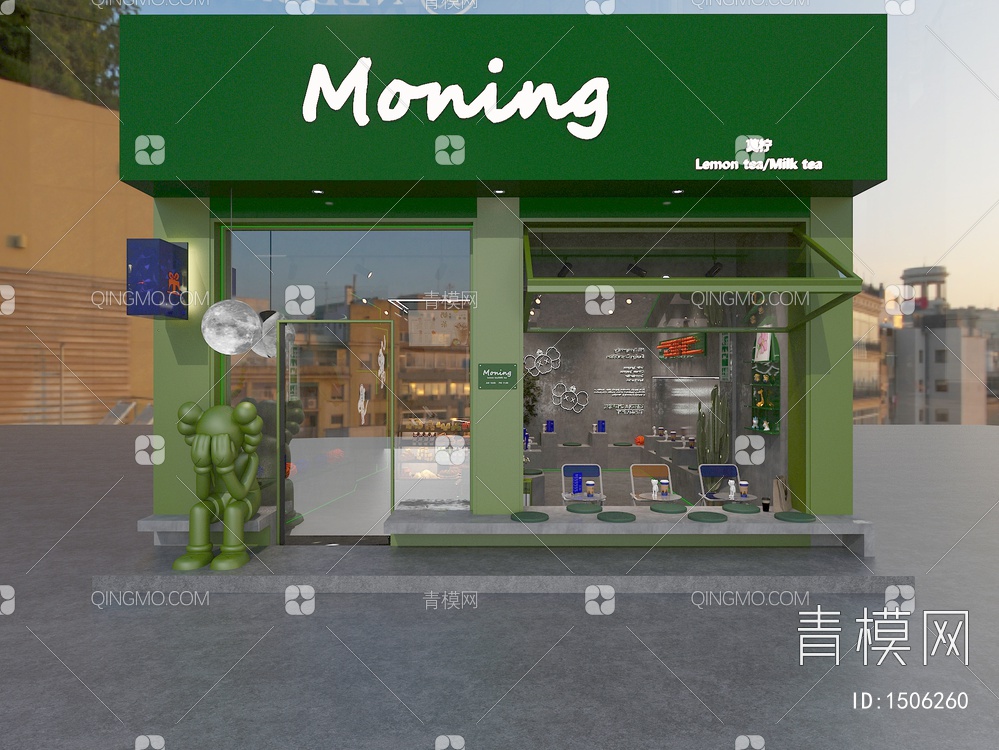 奶茶店3D模型下载【ID:1506260】