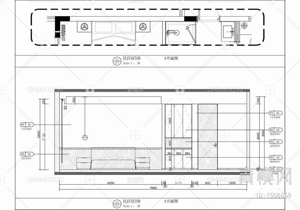 350㎡三层别墅室内平立面施工图 家装 别墅 豪宅 私宅 洋房 样板房【ID:1508669】