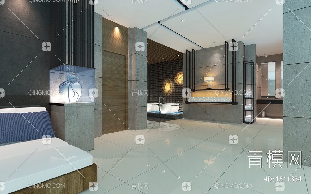 洗浴中心 美容SPA3D模型下载【ID:1511354】