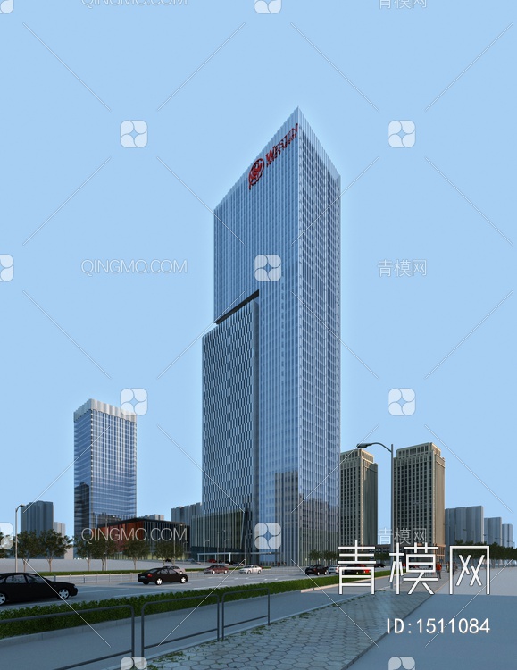 商务高层酒店3D模型下载【ID:1511084】