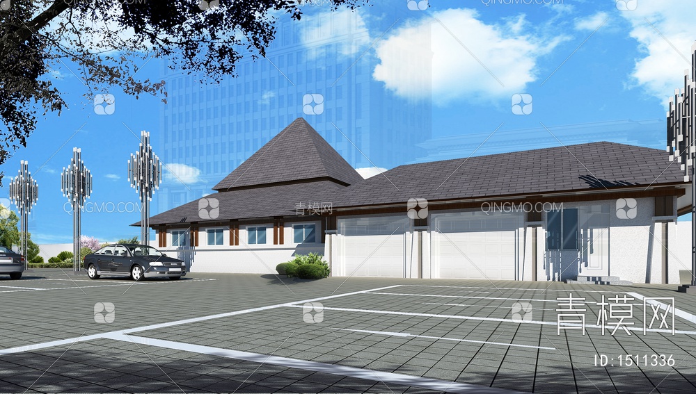 室外建筑寺庙3D模型下载【ID:1511336】