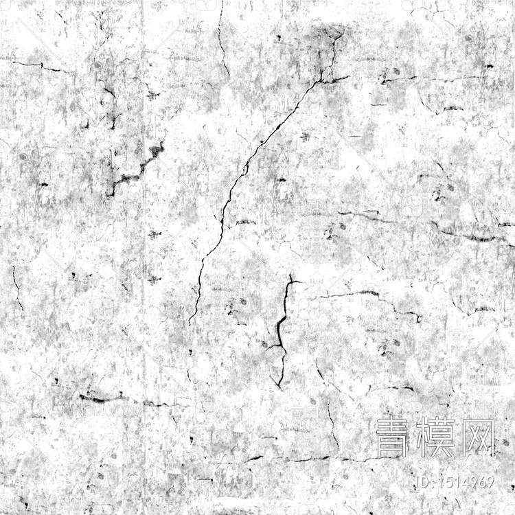 诧寂黑白凹凸墙面做旧粗糙水泥肌理贴图下载【ID:1514969】